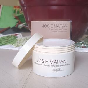 New Josie Maran Argan Cake And Coffee Whipped Body Polish 10oz